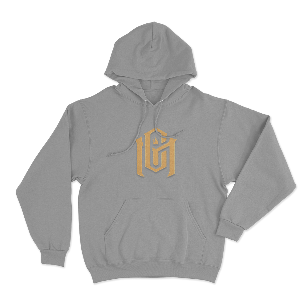 MC Crown Monogram Unisex Hoodie Grey MC Crown Monogram Unisex Hoodie Grey